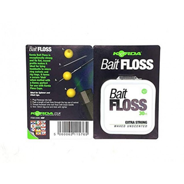 Bait Floss 30m Extra Strong Waxed Unscented - (KBF)
