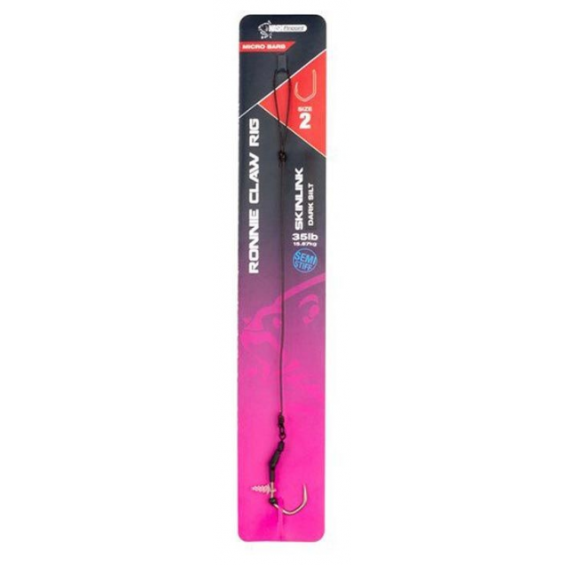Ronnie claw rig size 2 - 35lb Dark Silk - T6330 