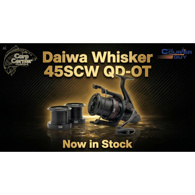 Daiwa Whisker 45 SCW QD Reel + 2 Spare Spools (6P05310020)