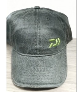 Daiwa Trucker Washed Oil Skin 6 Panel Cap - OLIVE