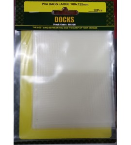 Pva Bags Large  100 x 125mm 10pcs (691108)