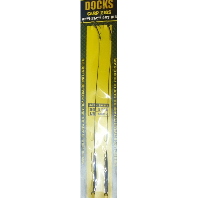 Carp Rigs - Anti-Blow Out Rig 20lb- Size 4 (691215)