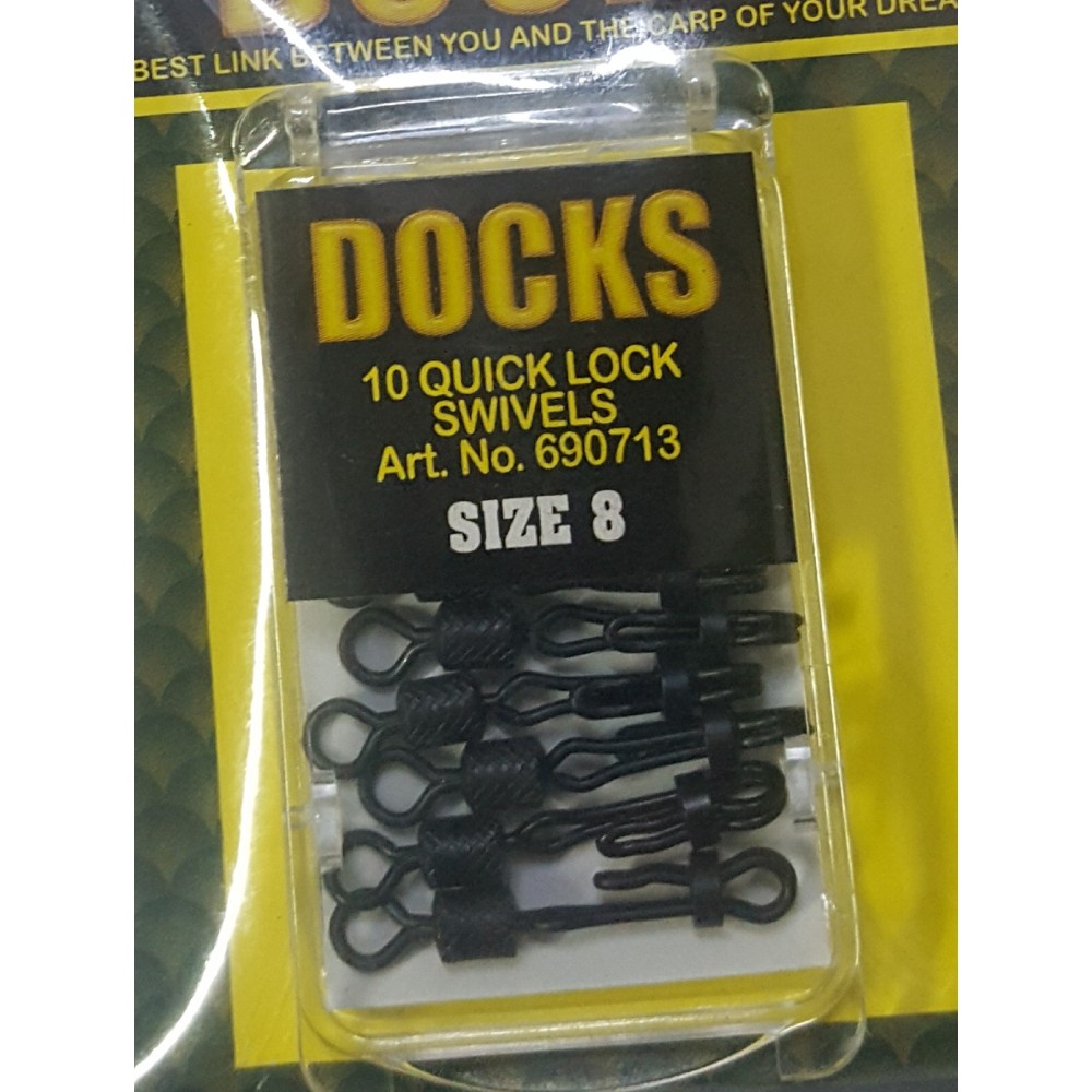 Docks Quick Lock Swivels Size 8