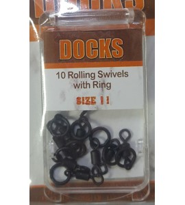 Size 8 - Rolling Swivels with Ring (690712)