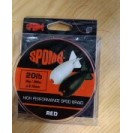 20LB Spomb High Performance Spod Braid - 300m Red (BDL001) 