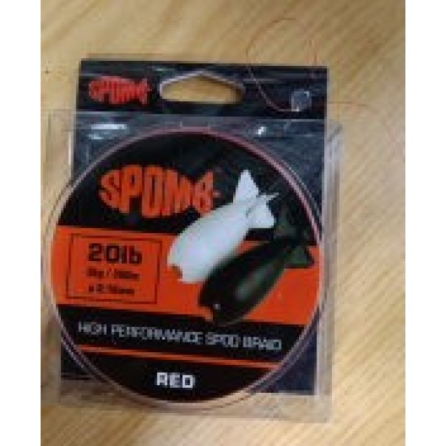 20LB Spomb High Performance Spod Braid - 300m Red (BDL001) 
