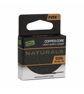50lb Copper- Core Heavy supple leader 7m - Naturals - CAC896