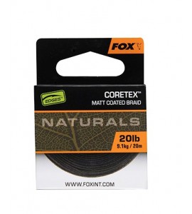 25lb Coretex Naturals - Matt Coated Braid 20m -CAC816