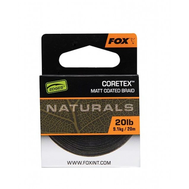 25lb Coretex Naturals - Matt Coated Braid 20m -CAC816
