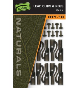 Size 7 Lead Clip & Pegs - Naturals - CAC829