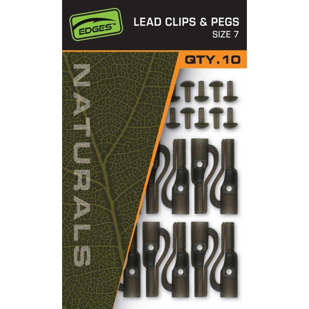 Size 7 Lead Clip & Pegs - Naturals - CAC829