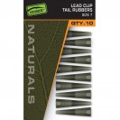 Size 7 Lead Clip Tail Rubbers - Naturals - CAC830