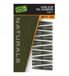 Size 7 Lead Clip Tail Rubbers - Naturals - CAC830