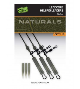  50lb Leadcore Heli Rig Leaders - Natural - CAC853