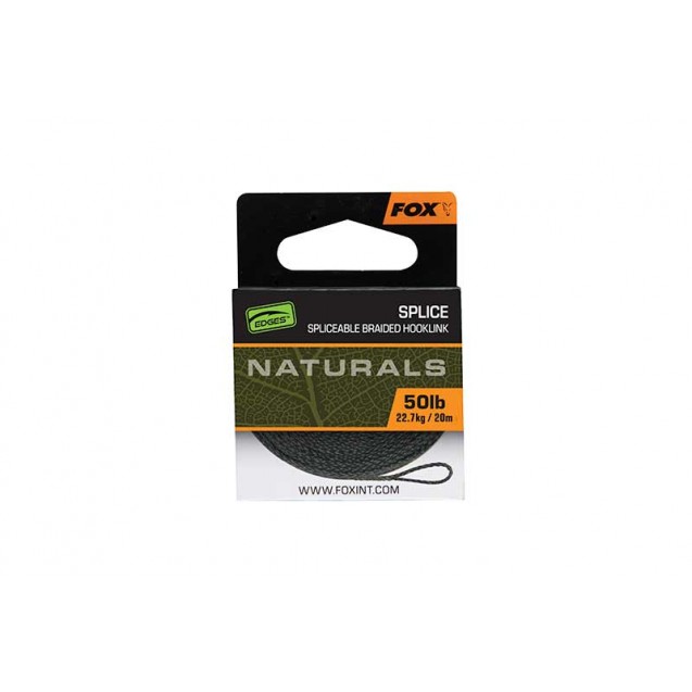50lb Splice Braided Hooklink - Natural - 20m - CAC897