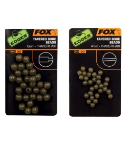 4mm Tapered Bore Beads - Fox