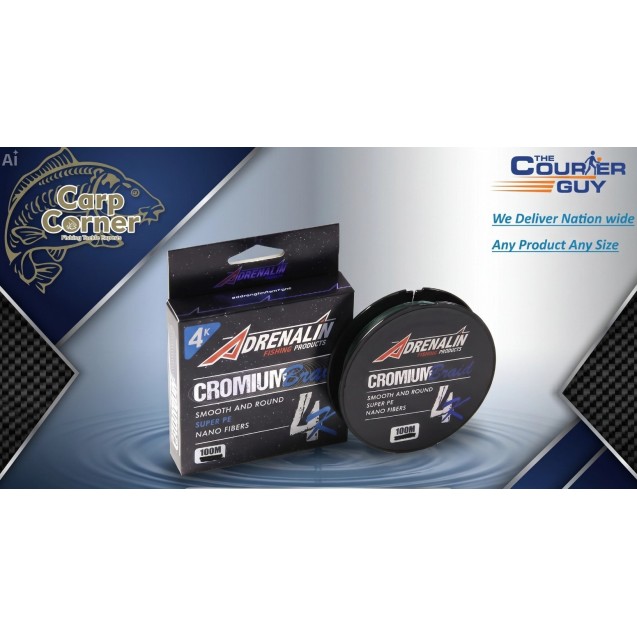 Adrenalin Cromium Braid 4K 100m - 0.185mm 16.3kg (2753)