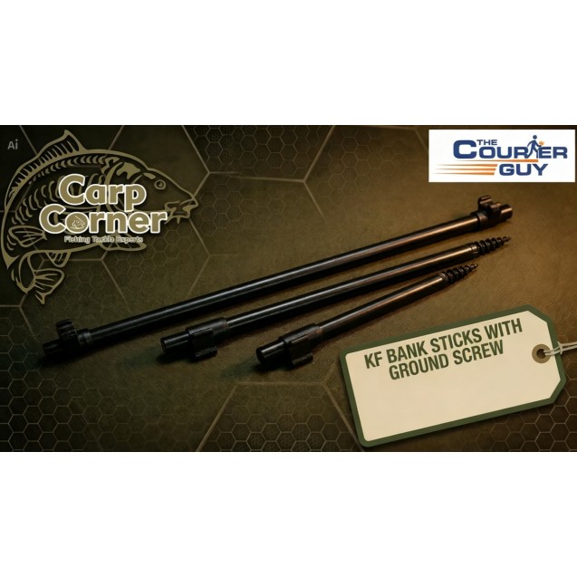 KFG Bankstick 30cm - 46cm Black Aluminuim (3007100)