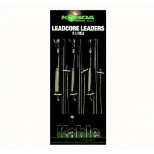Leadcore Leaders X3 Helisafe - Weed/Silt 1m (LLHSW)