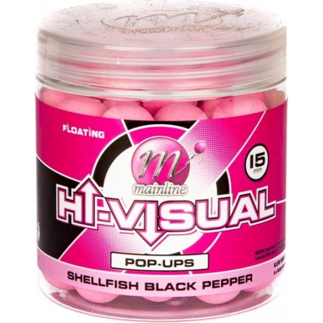 15mm Hi-Visual Popups - Shelfish Black Pepper