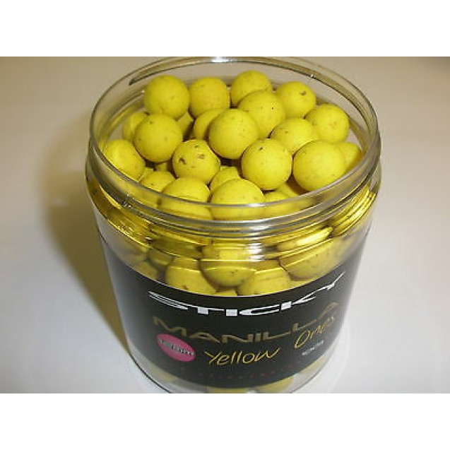 14mm Manilla Pop Ups Yellow Ones - Sticky Baits