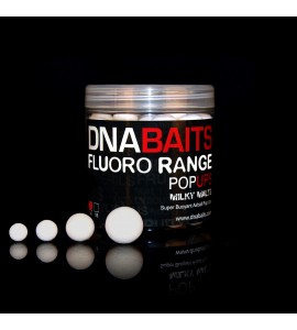 15mm Milky Malts Fluoro Pop Ups - Dna Baits 15mm Milky Malts Fluoro Pop Ups - Dna Baits