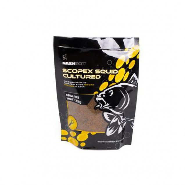 Scopex Squid Cultured Stick Mix Moist 200g - Nash