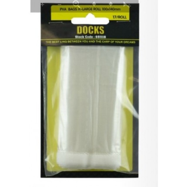 Pva Bags X-Large Roll 100 X 140MM 17 Roll 