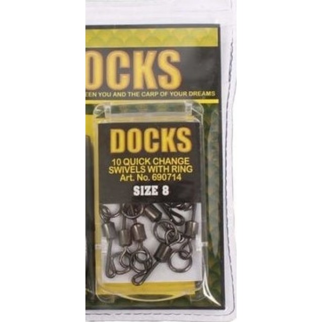 Size 8 - Quick Change Swivels with Rings (690714)