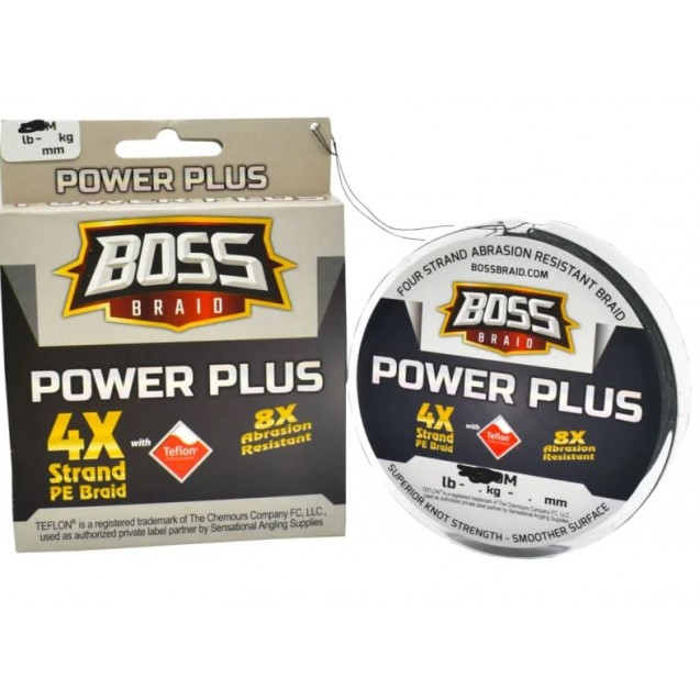 15LB Boss Braid - Power Plus 4X Strand (130500)