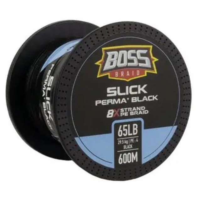 50LB Boss Braid - Slick 8X Braid 600m - Black (130887)