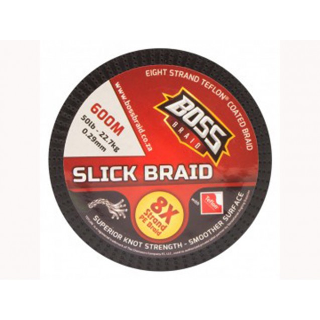 50LB Boss Braid - Slick 8X Braid 600m - Green (130537)