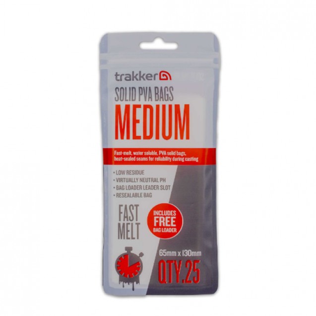 Solid PVA Bags - Meduim 65mm X 130mm (228102)