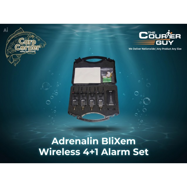 Wireless Blixem Alarm Set - 4 Bite Alarms & Wireless Receiver (2581)