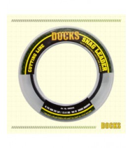 Docks Snag Leader 13.6Kg 50m - Dark Brown