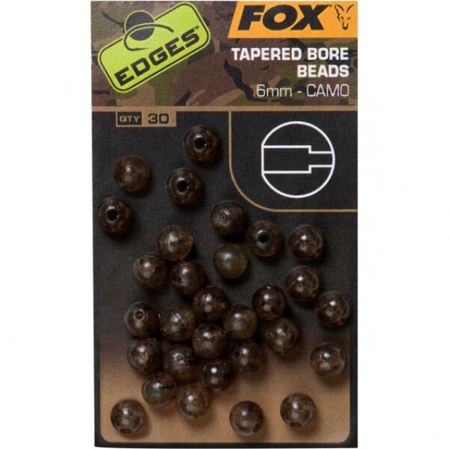 Edges Tapered Bore Beads 6mm - Camo (CAC770)