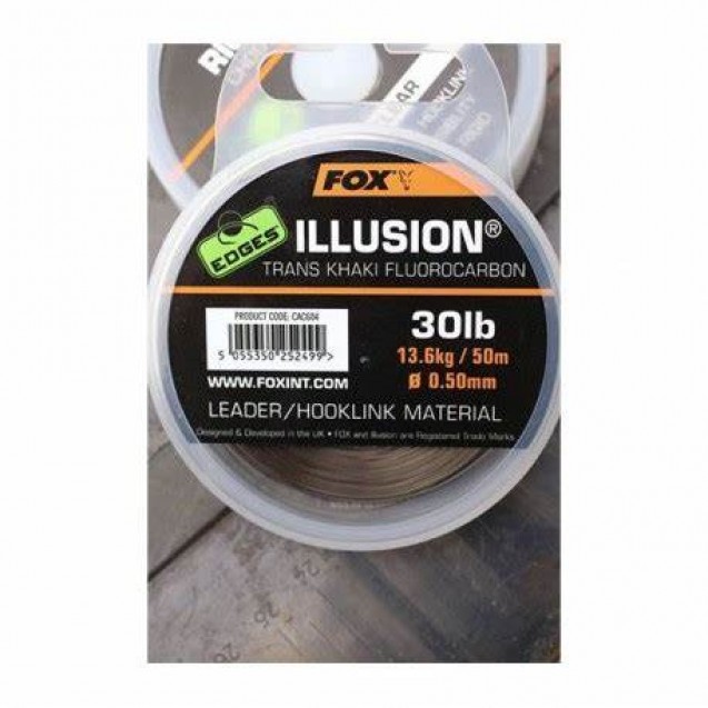 30lb Illusion Trans Khaki Fluorocarbon - 50M (CAC604)