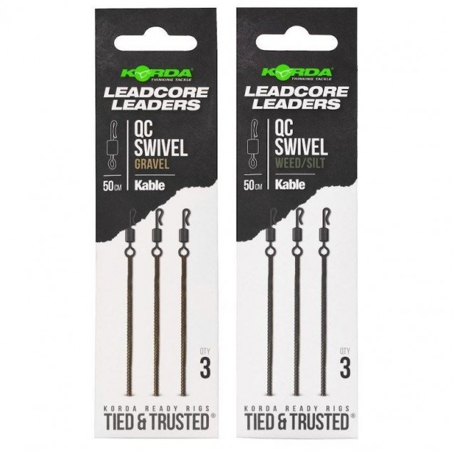 Leadcore Leader X3 With QC Swivel Weed 50cm [KLL008]
