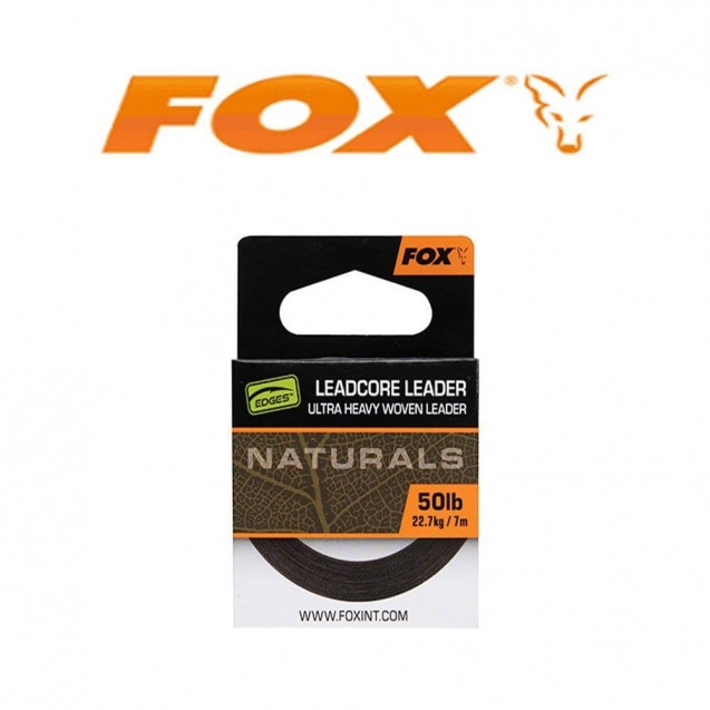 50lb Leadcore leader -Ultra Heavy Woven Leader - Natural - CAC821