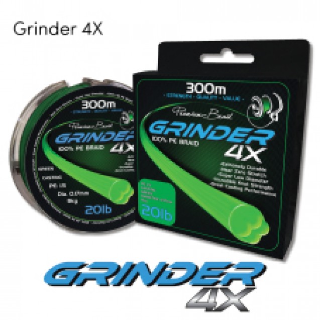 15lb Green Grinder 4x Braid 300m
