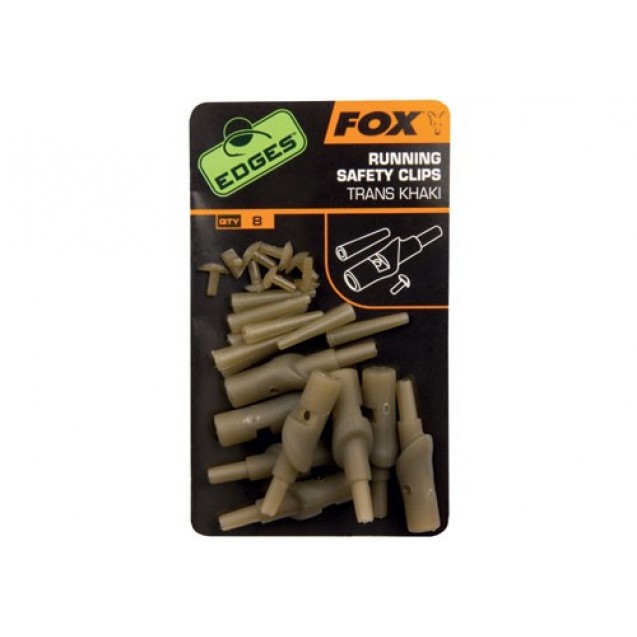 Running Safety Clips (Trans Khaki)
