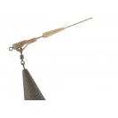 Size 7 Safety Lead Clip Tail Rubbers (Trans Khaki) - Fox