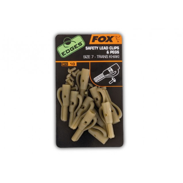 Size 7 Fox Silk Lead Clips & Pegs