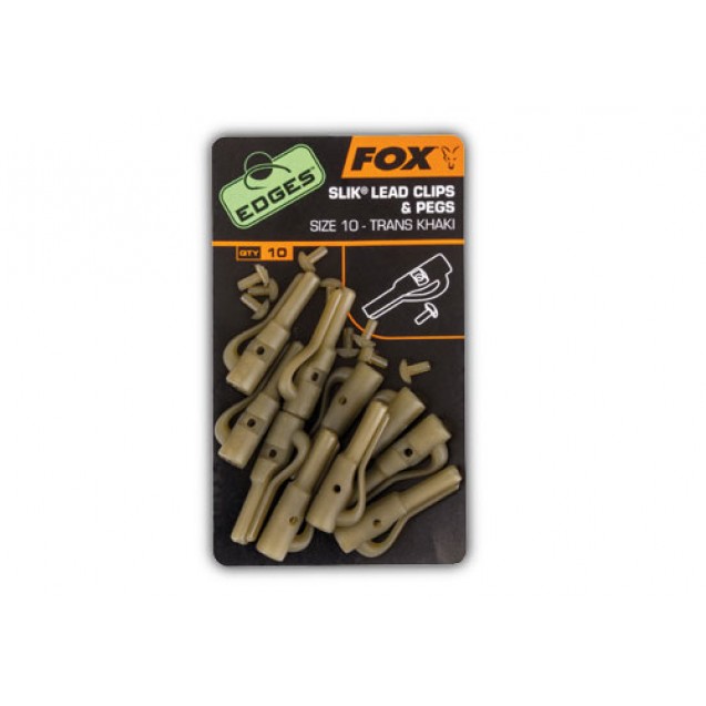 Size 10 Fox Slik Lead Clips & Pegs