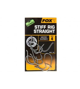Size 8 Fox Stiff Rig Straight Hooks