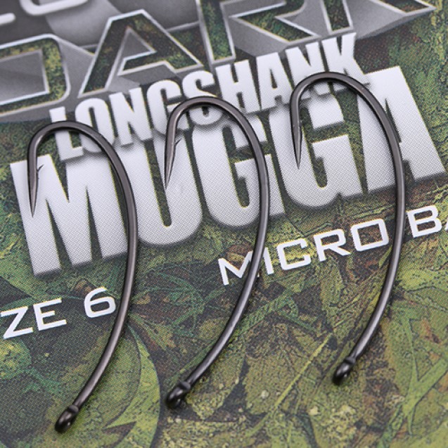Size 6 Covert Dark Mugga Longshank Hooks