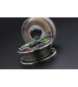 20lb Hybrid Stiff Coated Hooklink - Weed Green 15m (KHY5)