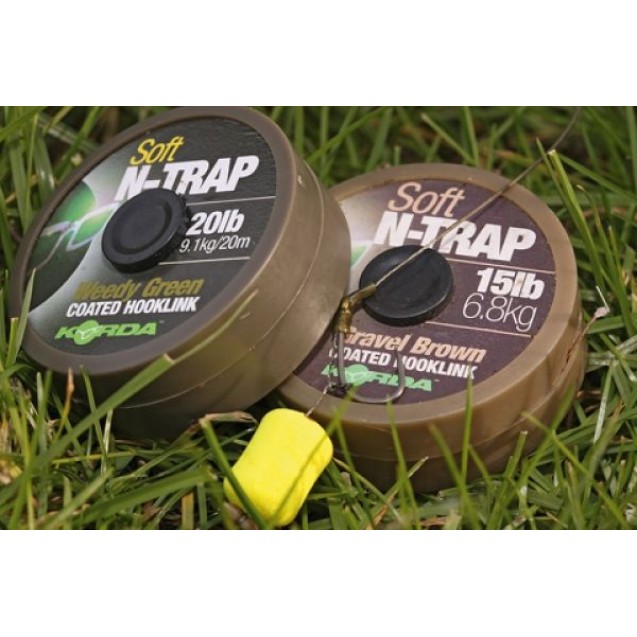 20lb Soft N-Trap Coated Hooklink - Silt 20m (KNT02)