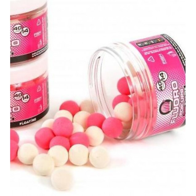 14mm Fluoro Pink/White Popups - Cell