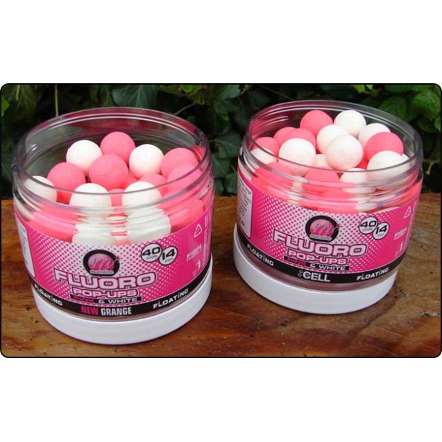 14mm Fluoro Pink/White Popups - Cell